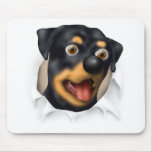 Rottweiler Busting Out mousepads