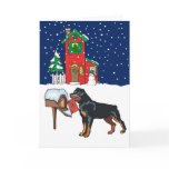 Rottweiler Christmas Mail cards