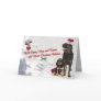 Rottweiler Christmas Snow Scene Greeting Card