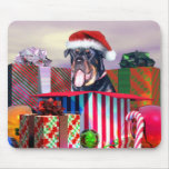 Rottweiler Christmas Surprise mousepads
