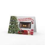 Rottweiler Christmas Warm Wishes Greeting Card