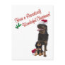 Rottweiler Christmas Wishes Postcard
