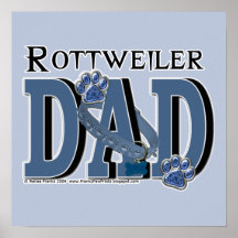 Rottweiler DAD Poster