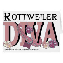 Rottweiler DIVA Greeting Cards