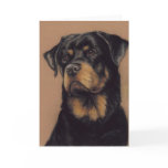"Rottweiler" Dog Art Blank Notecard