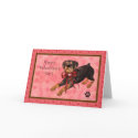 Rottweiler Dog Blank Valentine's Day Card