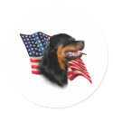 Rottweiler Flag stickers
