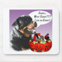 Rottweiler Halloween Candy mousepads