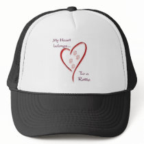 Rottweiler Heart Belongs Mesh Hat