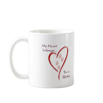 Rottweiler Heart Belongs Mugs