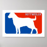 Rottweiler Major League Dog Print