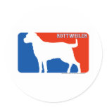 Rottweiler Major League Dog Sticker