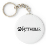 Rottweiler (pirate style w/ pawprint) keychains