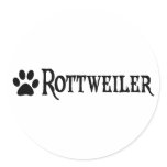 Rottweiler (pirate style w/ pawprint) stickers
