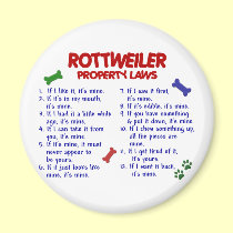 ROTTWEILER Property Laws 2 magnets