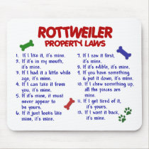 ROTTWEILER Property Laws 2 mousepads