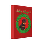Rottweiler puppy canvas print