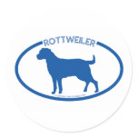 Rottweiler Silhouette Sticker