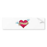 Rottweiler Tattoo Heart bumper stickers