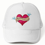 Rottweiler Tattoo Heart hats