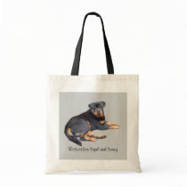 Rottweiler Tote Bag