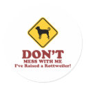 Rottweiler (Undocked Tail) stickers