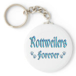Rottweilers Forever keychains