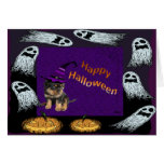 Rottweilers, Ghost and Pumpkins Oooh Errr! cards