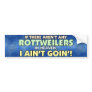 Rottweilers in Heaven Bumper Sticker