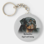Rottweilers Loyal and Loving Keychain