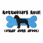 Rottweilers Rule Embroidered Shirt (Polo) embroidered shirts