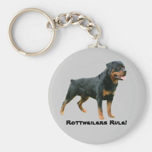 Rottweilers Rule Keychain