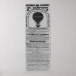 Rotunda Baloon ascent 1848, Dublin Ireland Posters
