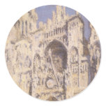 Rouen Cathedral, Full Sunlight by Claude Monet Stickers