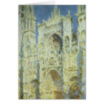 Rouen Cathedral, Sunlight, Claude Monet, Christmas Greeting Card