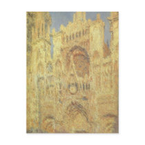Rouen Cathedral, Sunset by Claude Monet Postcard