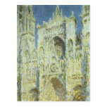 Rouen Cathedral, West Facade Sunlight Claude Monet Postcards