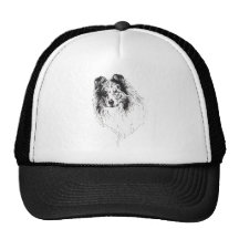 Rough Blue Merle Collie Hat