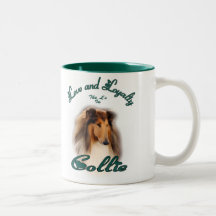 Rough Collie Art Gifts Mug