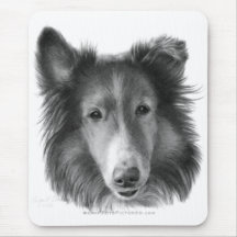 Rough Collie Mousemat