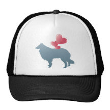 Rough Collie Trucker Hats