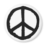 Rough Peace Symbol magnets