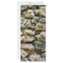 Rough rock wall with moss custom background custom rack cards