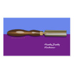 Roughing Gouge Woodturning BluePurple BusinessCard Business Card Templates