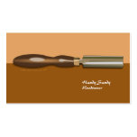 Roughing Gouge Woodturning Brown Business Card