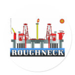 Roughneck, Oil Field Sticker,Offshore Oil Rig,Gas