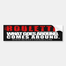 Roulette Logo and tag line Bumper Sticker