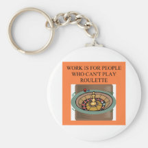 ROULETTE player casino gambler Key Chain
