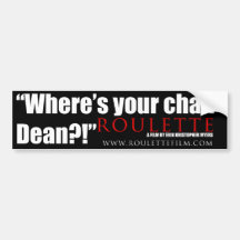 Roulette quote Sticker 1 Bumper Stickers