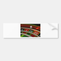 Roulette Rulet Casino Game Bumper Sticker